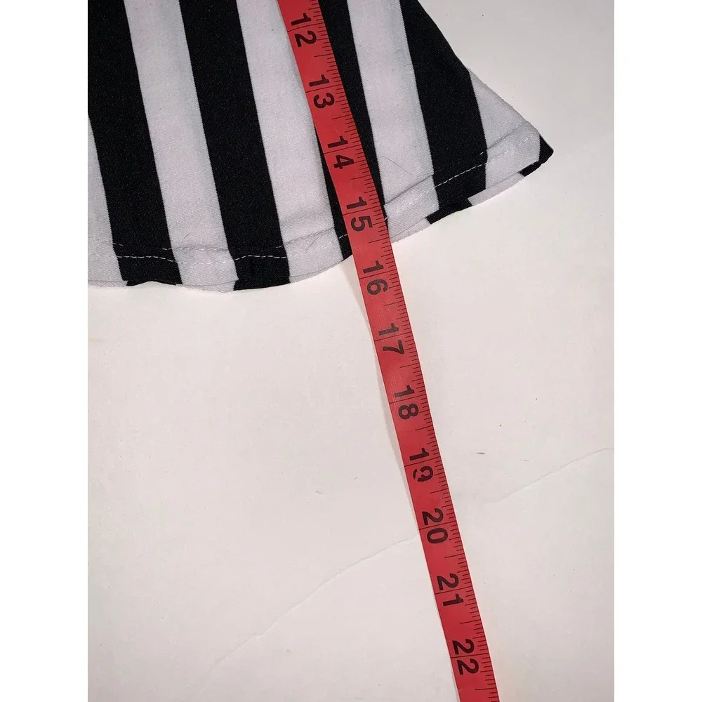 Kids Baby Blossom‎ Black White Stripe Bell Bottom Pants Toddler 12 18M